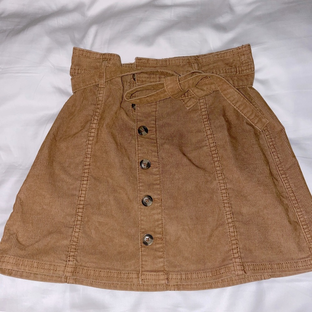 Corduroy Mini Skirt